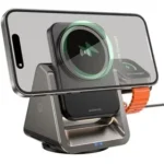 شارژر سریع بی‌سیم مغناطیسی ۳ در ۱ BOROFONE BQ30 – مشکی - تصویر 3