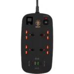 پریز هوشمند گرین لاین ۴ پریز AC با ۲ USB و ۲ USB-C PD 40W — کابل ۳ متر