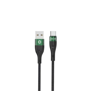 کابل Green Lion USB-A به Micro USB با روکش بافتی – ۱ متر مشکی