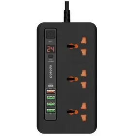 هاب چندمنظوره Porodo – ۴ پورت USB-A + USB-C برای خانه و دفتر