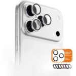 محافظ لنز Blueo نقره‌ای برای iPhone 17 Pro / 17 Pro Max