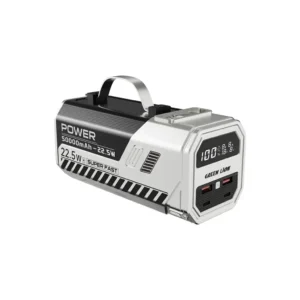 پاوربانک Green Lion ۵۰۰۰۰ mAh با شارژ سریع ۲۲٫۵ وات – نقره‌ای