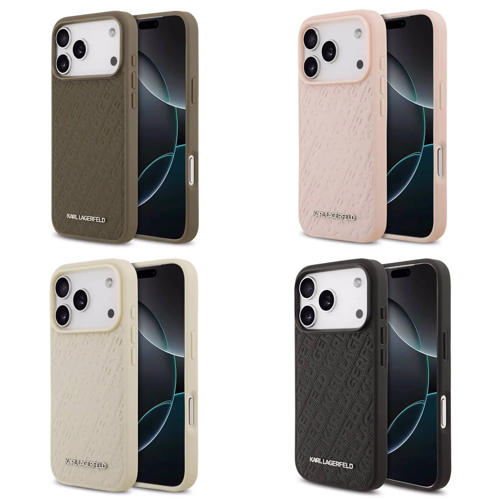 karl-lagerfeld-scattered-text-magsafe-iphone-17 قاب کارل لاگرفلد Karl Lagerfeld with magsafe نوشته پراکنده Iphone سری 17 - تصویر 1