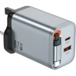 شارژر دیواری 67 وات گرین لاین مدل Green Lion GaN Premium PD 67W UK Plug