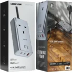 شارژر دیواری 67 وات گرین لاین مدل GN67WADUKGY با 2 پورت Type‑C و USB‑A - تصویر 2
