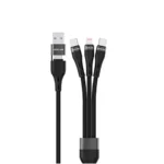 کابل شارژ فست 3به2 گرین لاین مدل GREEN LION BRAIDED